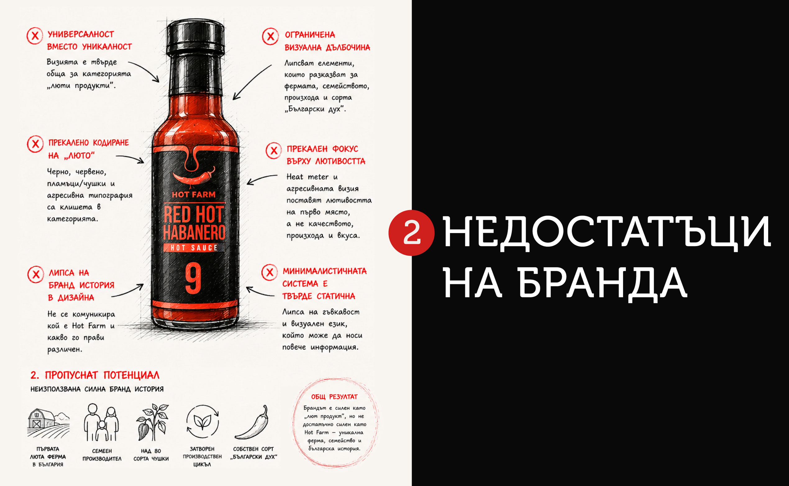 Analysis for the development of the visual communication of the HOT FARM brand