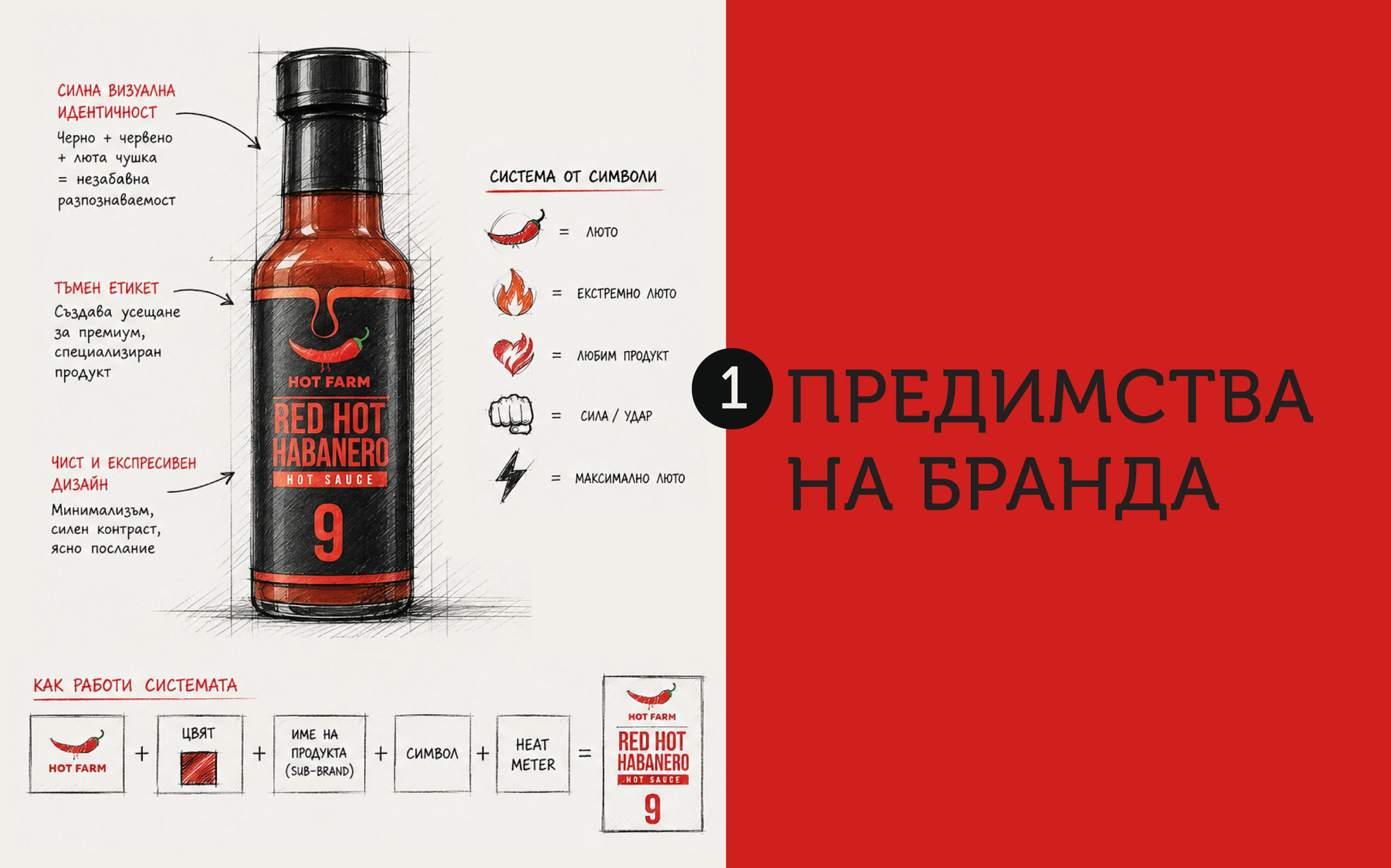 Analysis for the development of the visual communication of the HOT FARM brand