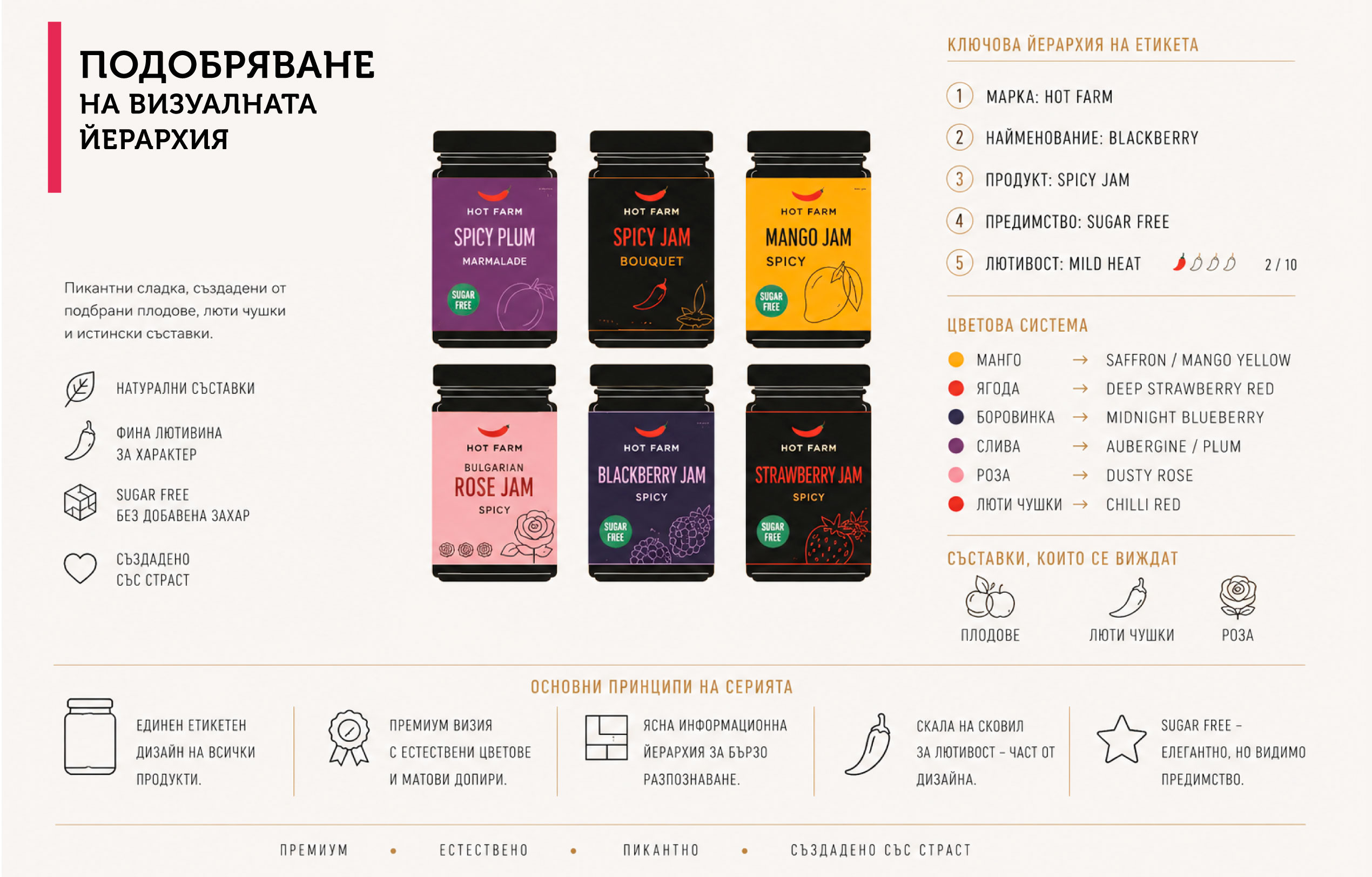 Analysis for the development of the visual communication of the HOT FARM brand
